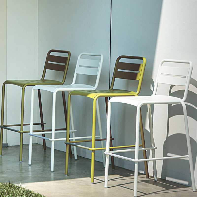 EMU Star Steel Stacking Patio Bar Stool