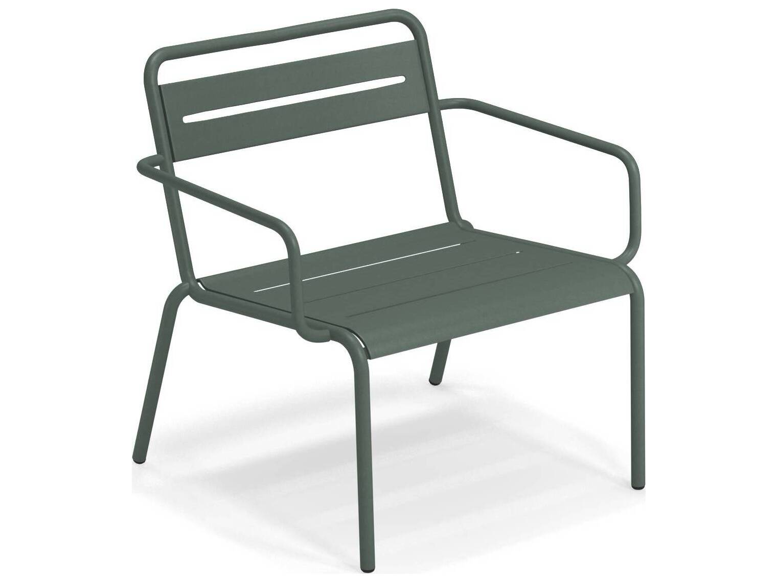 EMU Star Steel Stacking Outdoor Patio Lounge Chair