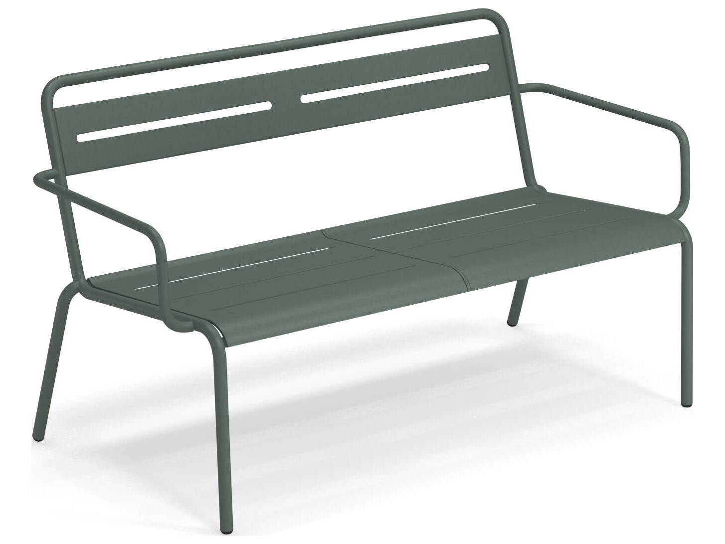 EMU Star Steel Stacking Patio Loveseat