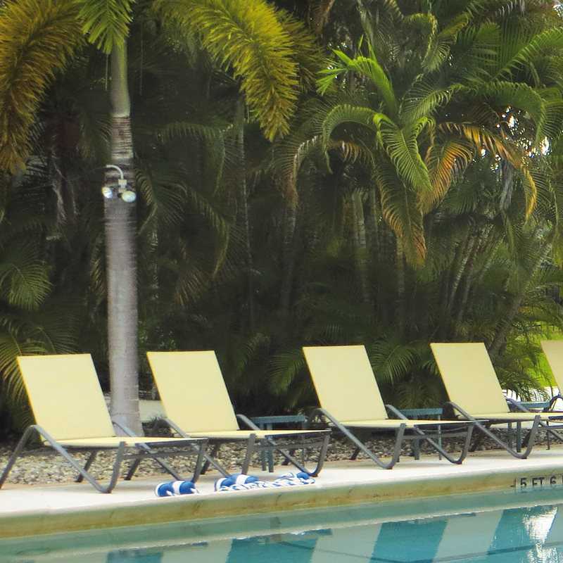 EMU Holly E-coated Powder Finish Steel Sling Outdoor Patio Chaise Lounge