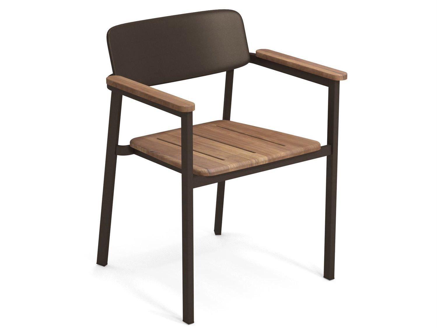 EMU Shine Aluminum Metal Outdoor Patio Dining Chair