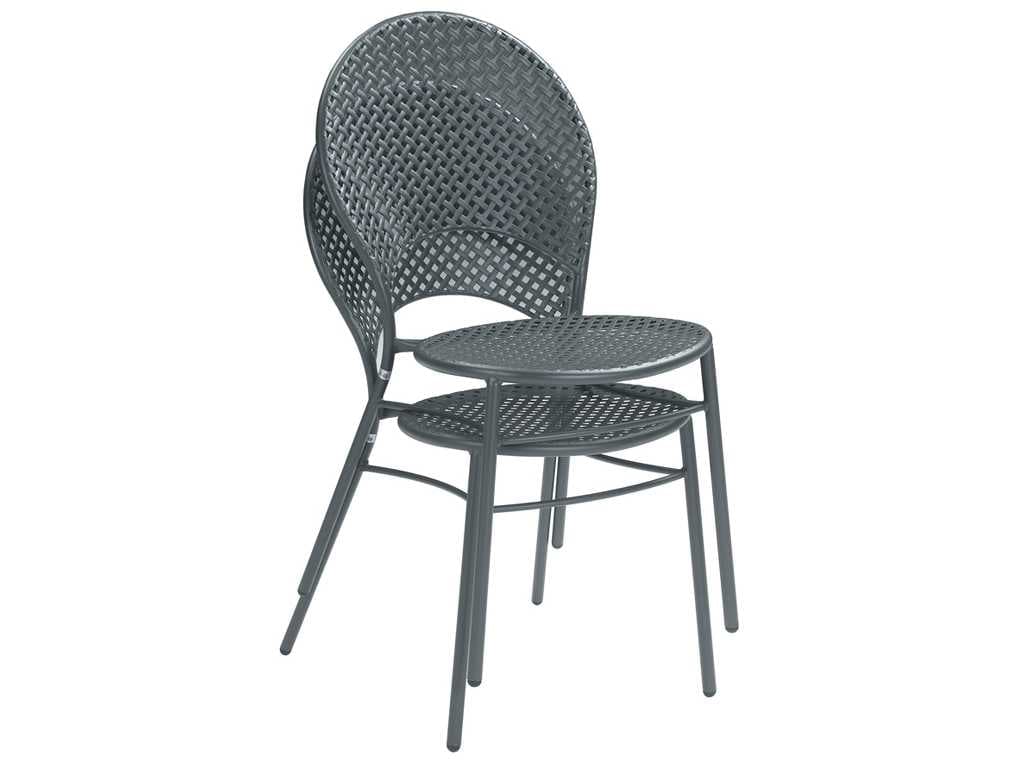 EMU Sole Steel Iron Stacking Patio Dining Side Chair