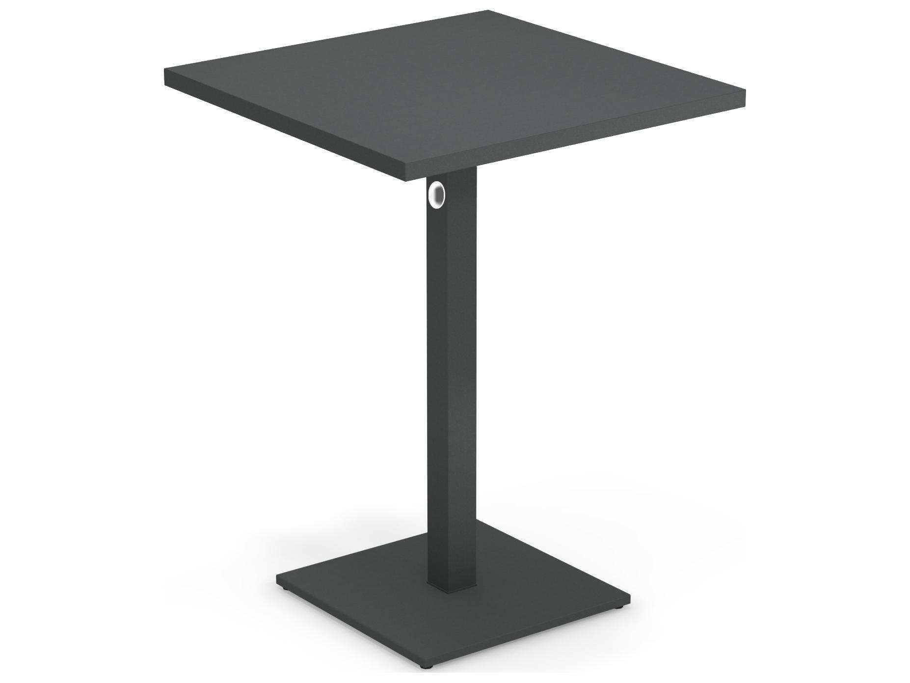 EMU Lock Steel Square Patio Bar Table