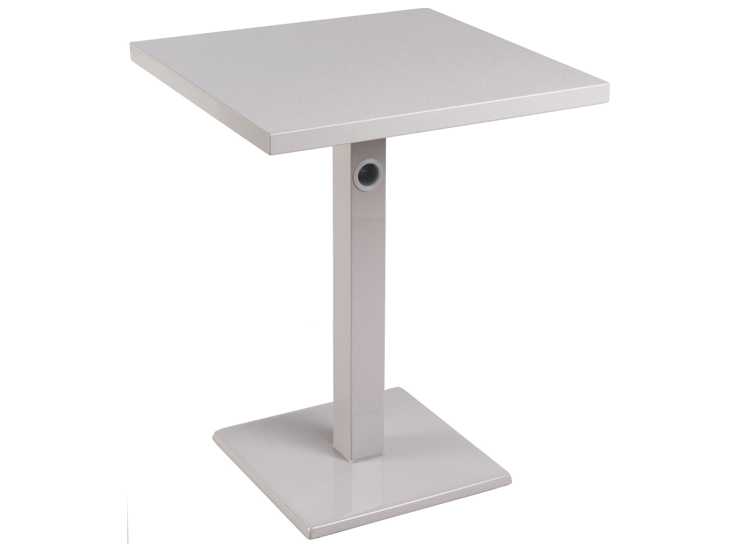 EMU Lock Steel Square Outdoor Dining Table