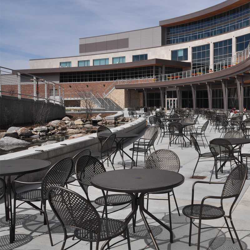 EMU Cambi Steel Round Outdoor Patio Dining Table