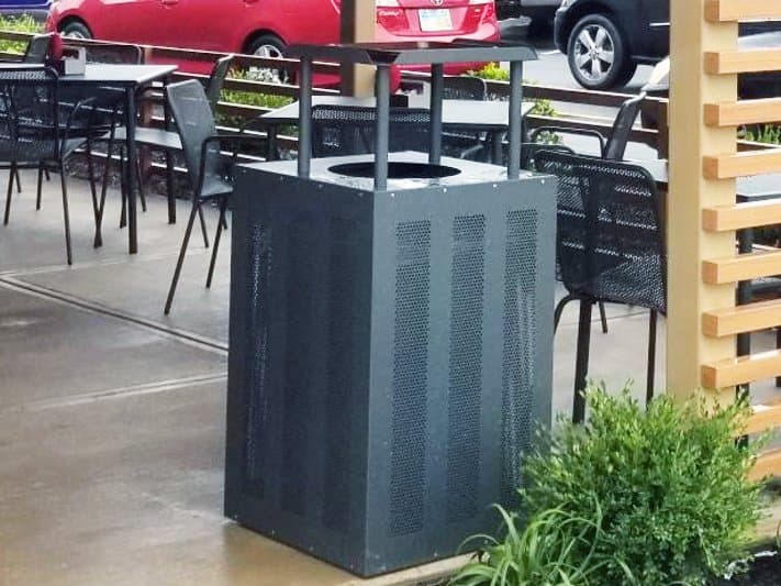 EMU Dado Steel Iron Litter Bin