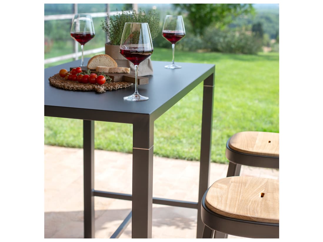 EMU Nova Steel Rectangular Patio Bar Table