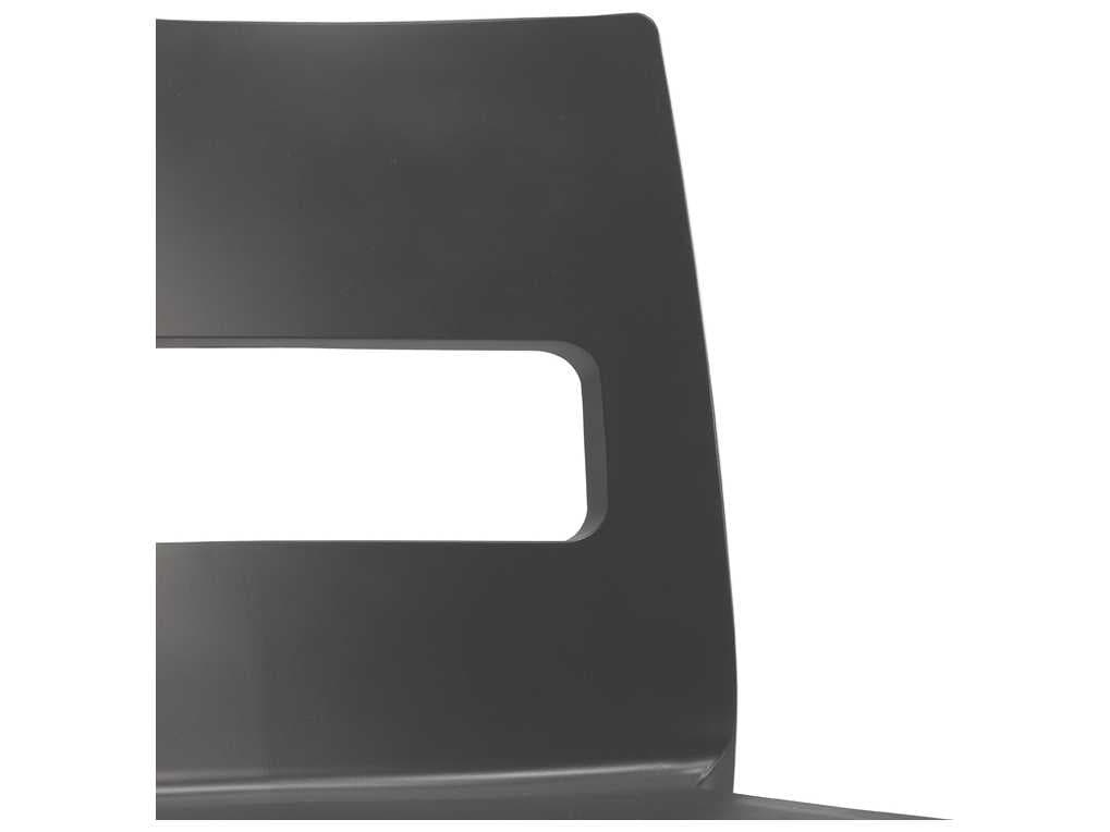 EMU Olly Resin / Aluminum Stacking Side chair