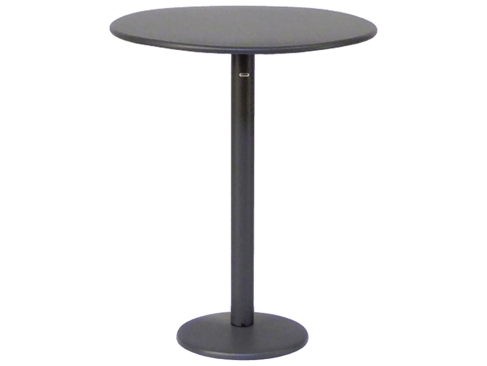 EMU Bistro Steel Round Outdoor Patio Bar Table