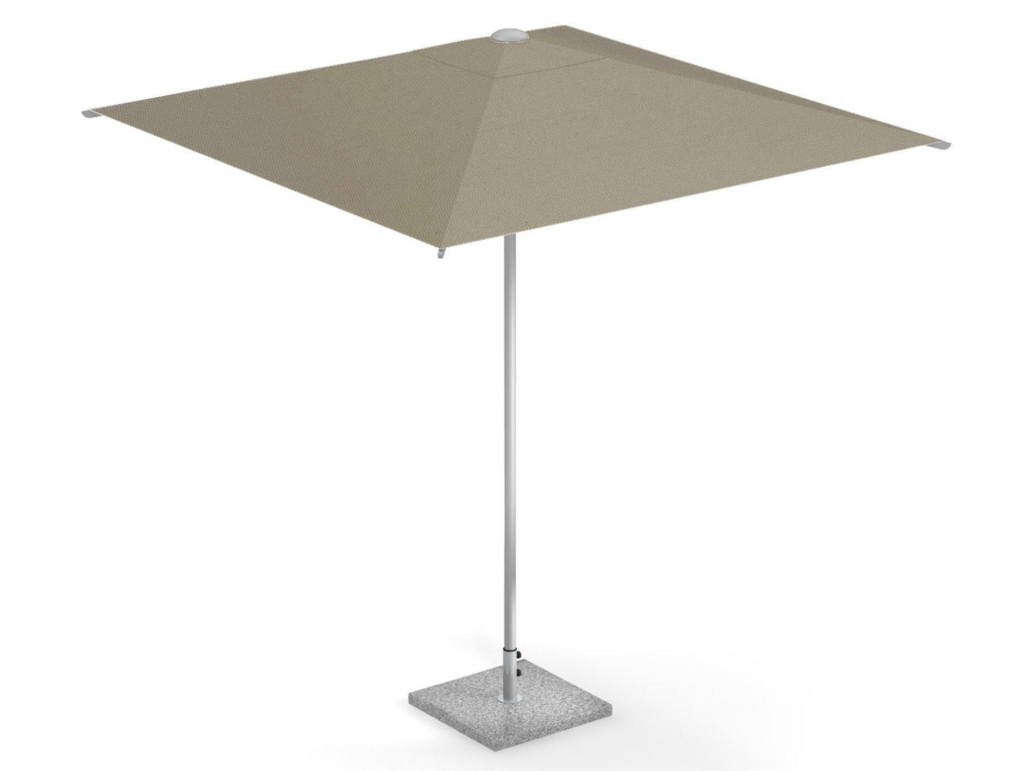 EMU Shade 6.5 Square Manual Lift Outdoor Patio Umbrella