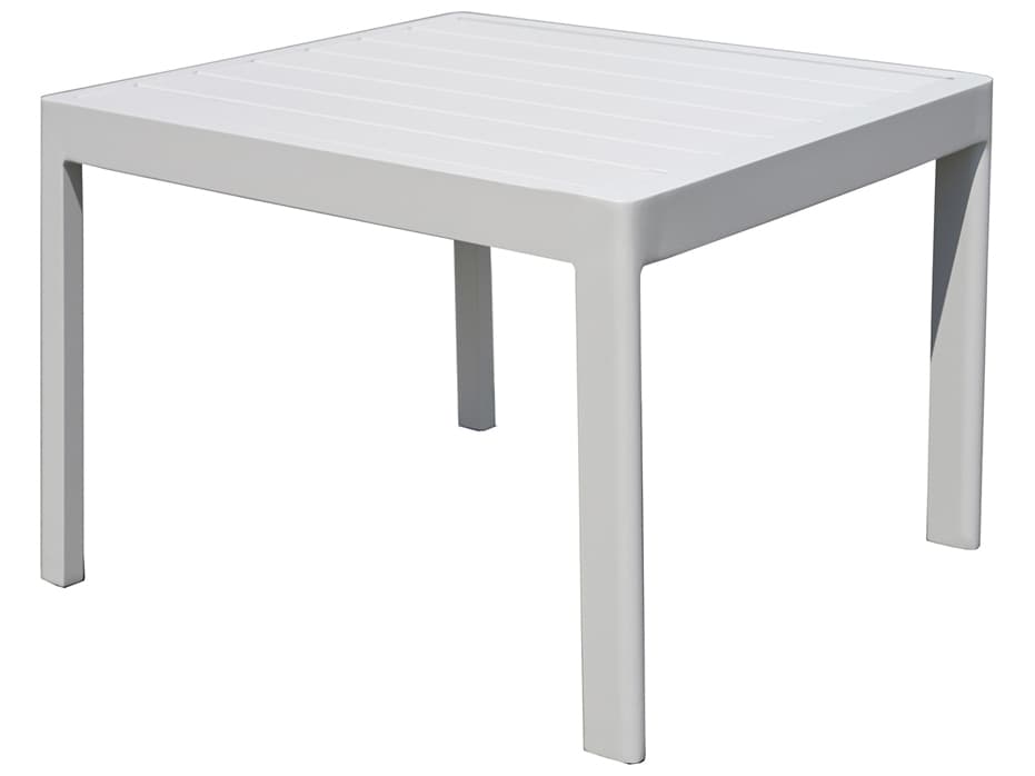 EMU Mira Aluminum White Square Outdoor End Table