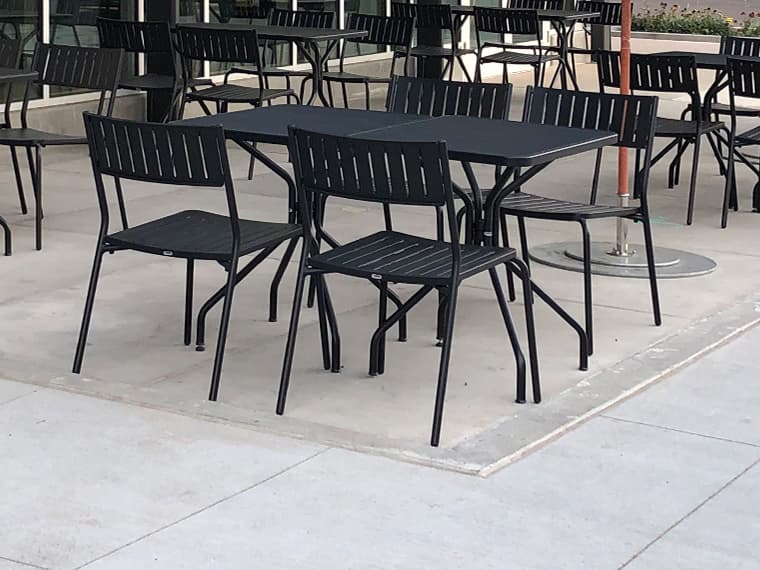 EMU Bridge Aluminum Outdoor Dining Set