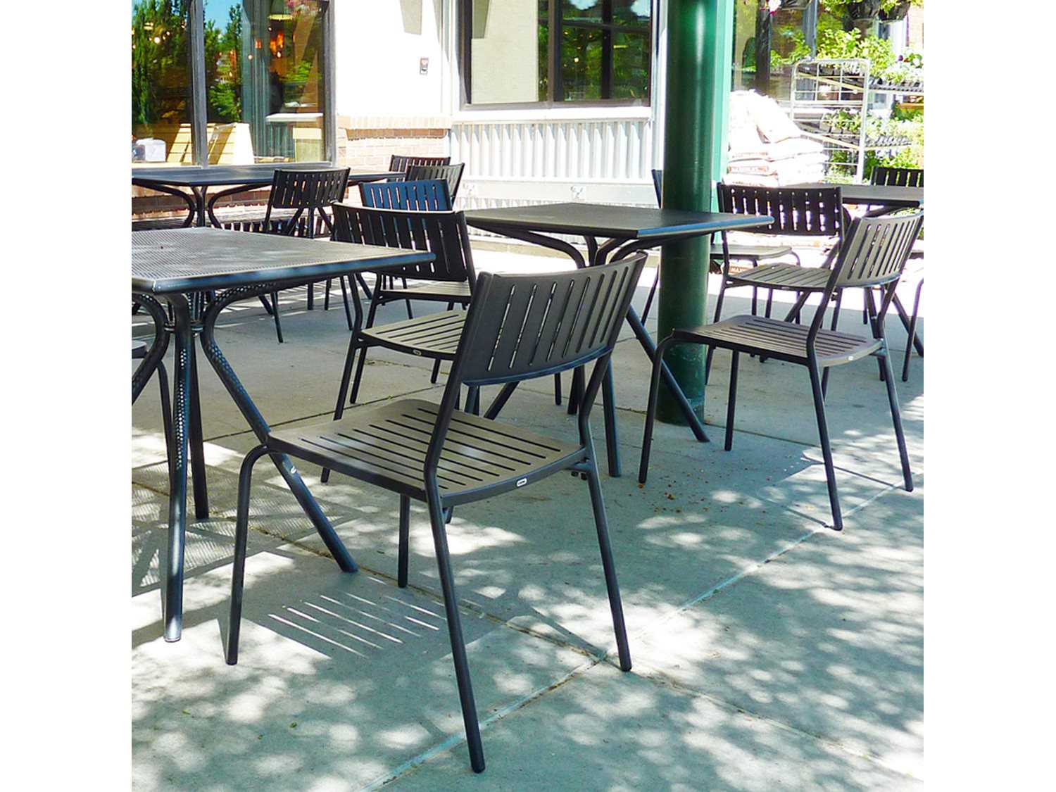 EMU Bridge Aluminum Outdoor Patio Dining Set