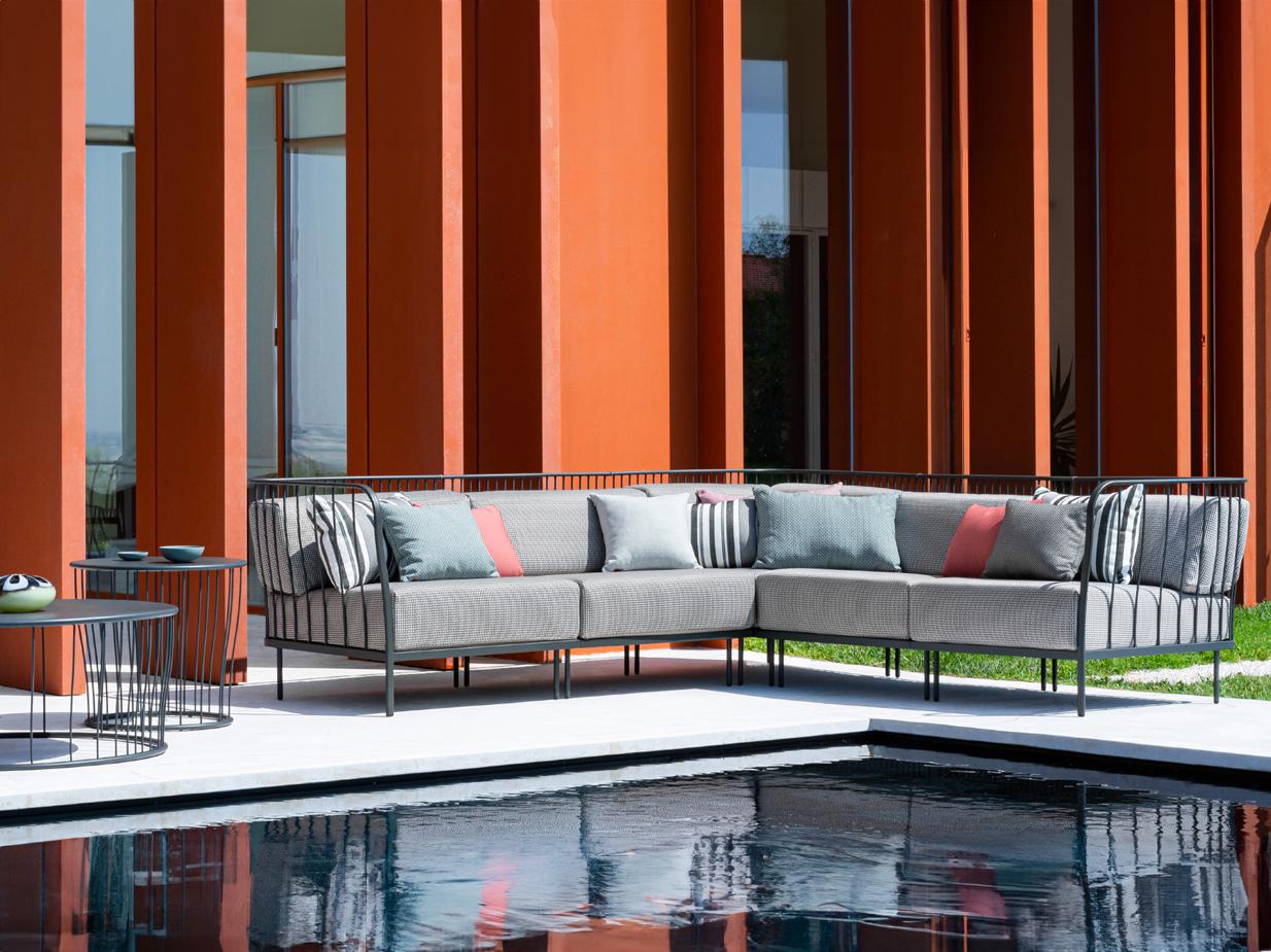 EMU Cannole Steel Cushion Outdoor Lounge Set