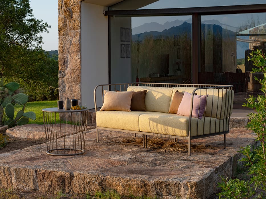 EMU Cannole Steel Cushion Outdoor Patio Lounge Set