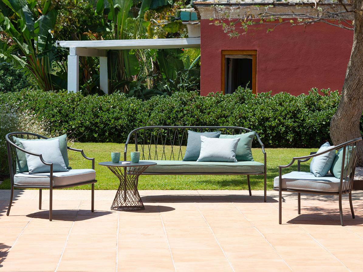 EMU Como Steel Cushion Outdoor Patio Lounge Set