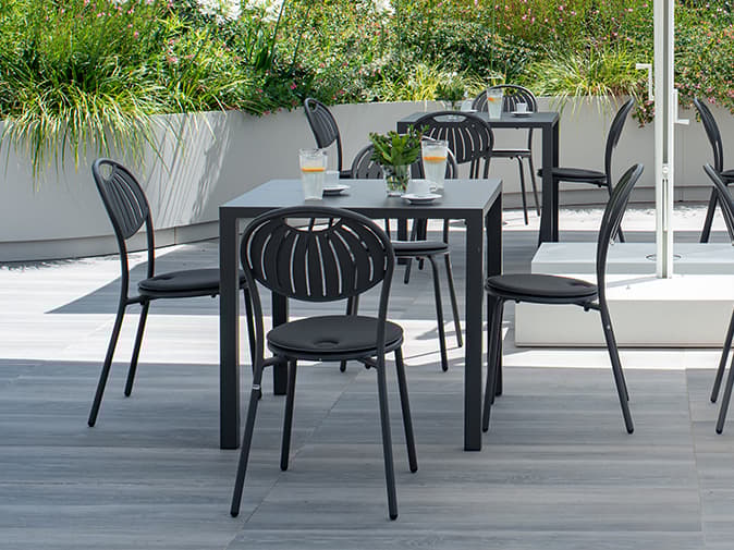 EMU Coupole Steel Patio Dining Set