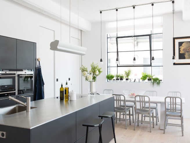 Emeco Navy Silver Side Dining Chair