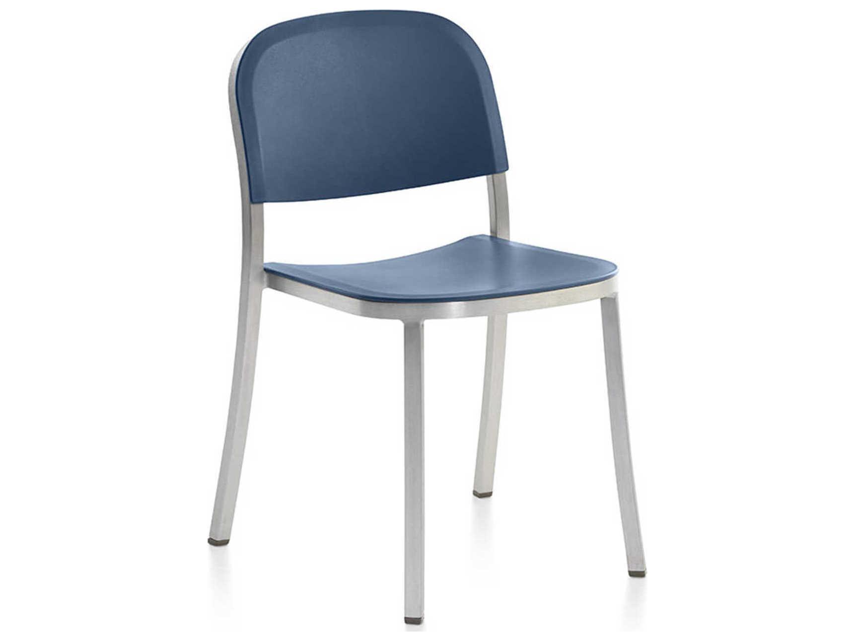 Emeco By Jasper Morrison Blue Side Dining Chair