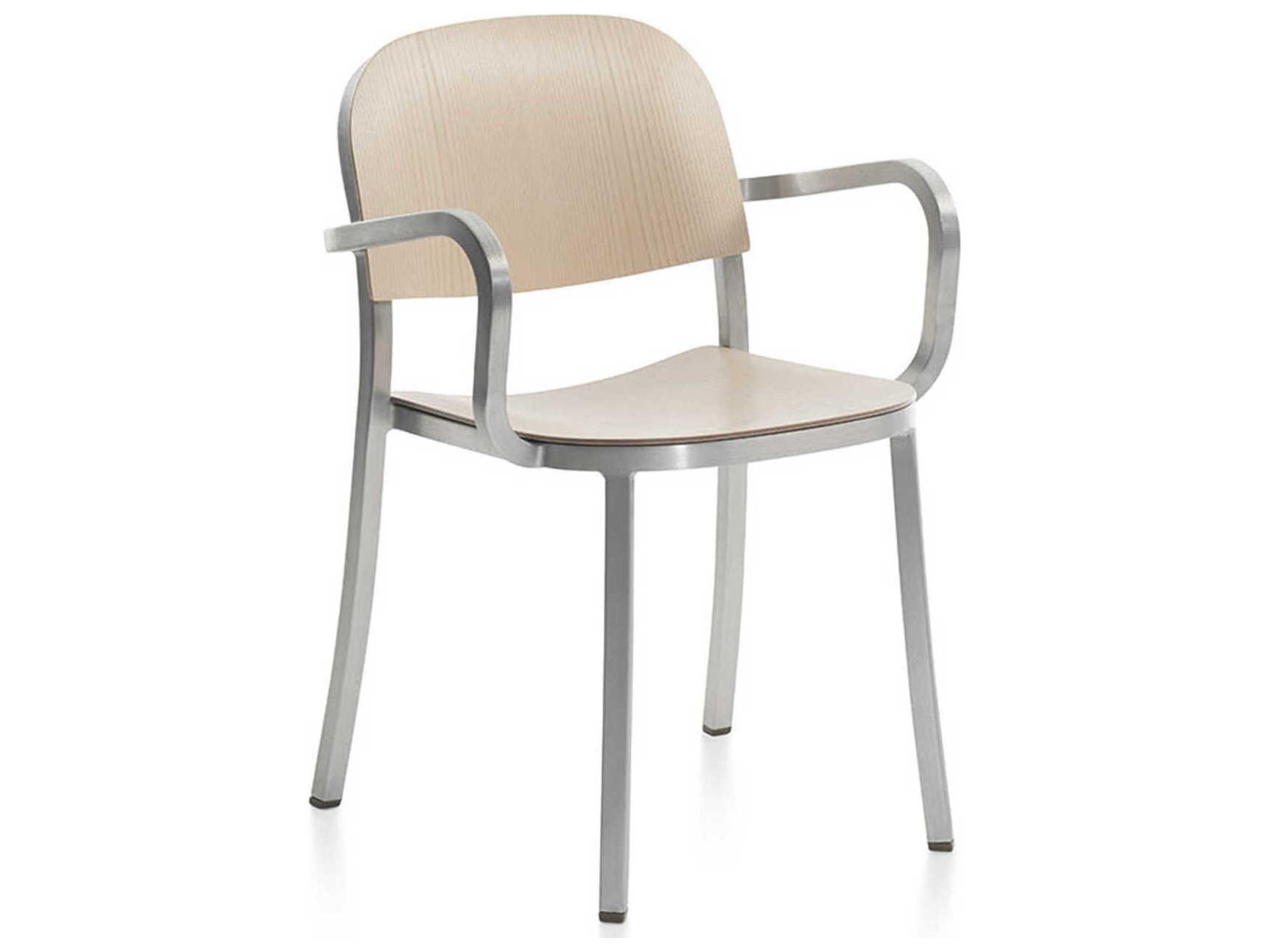 Emeco By Jasper Morrison Ash Wood Brown Arm Dining Chair