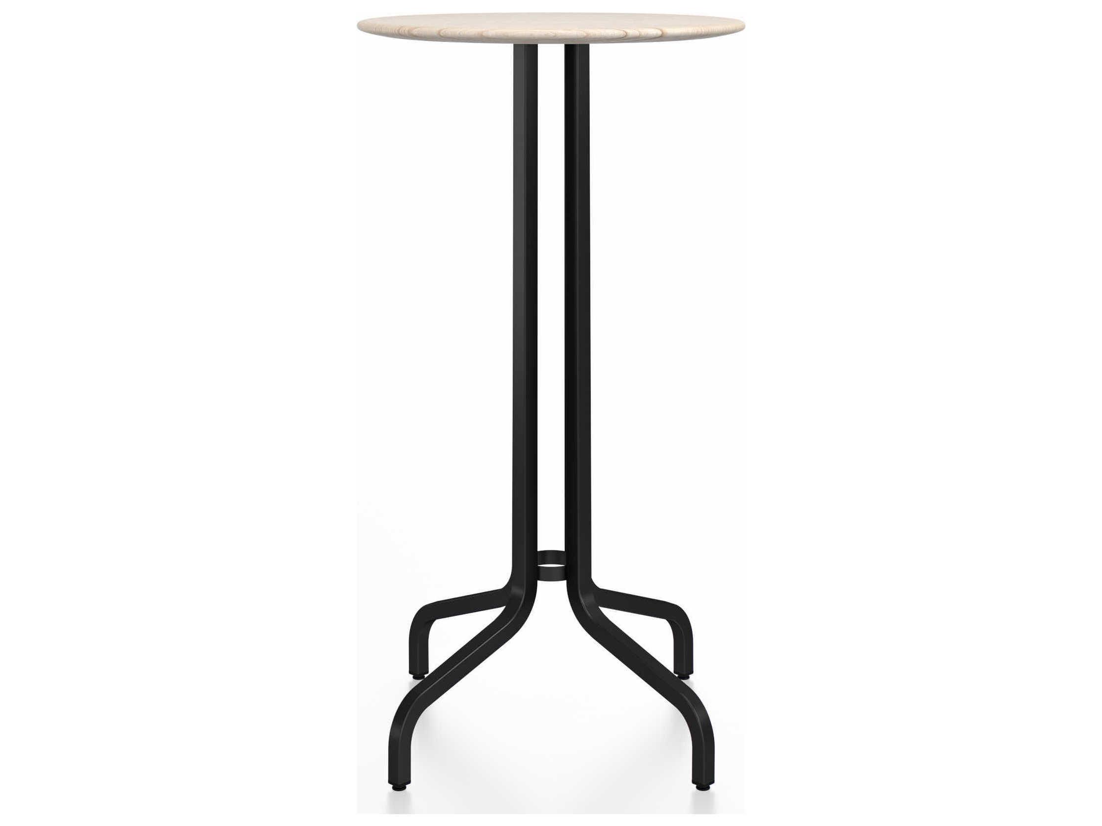 Emeco By Jasper Morrison Round Wood Bar Table