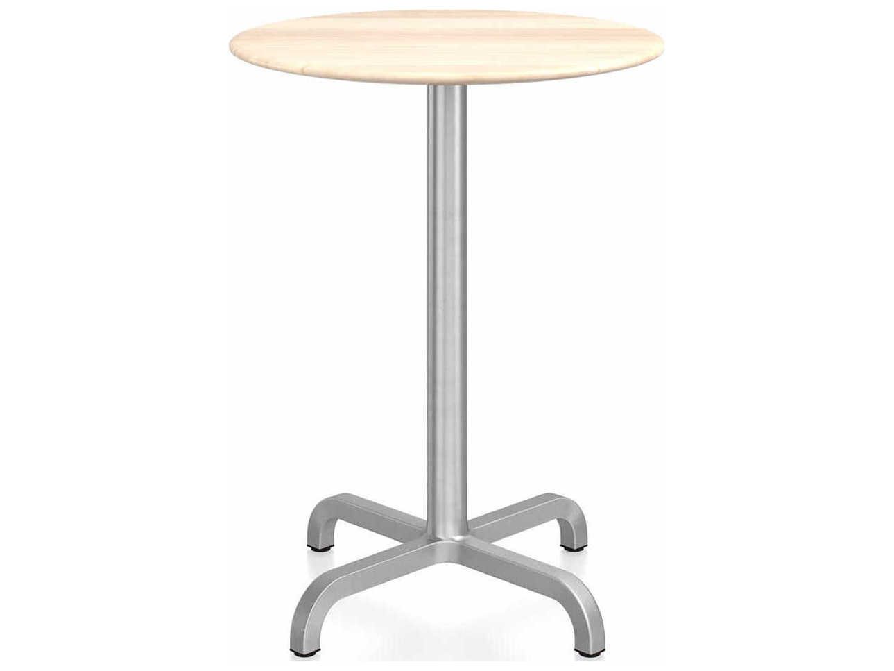 Emeco 20-06 By Norman Foster Round Wood Dining Table