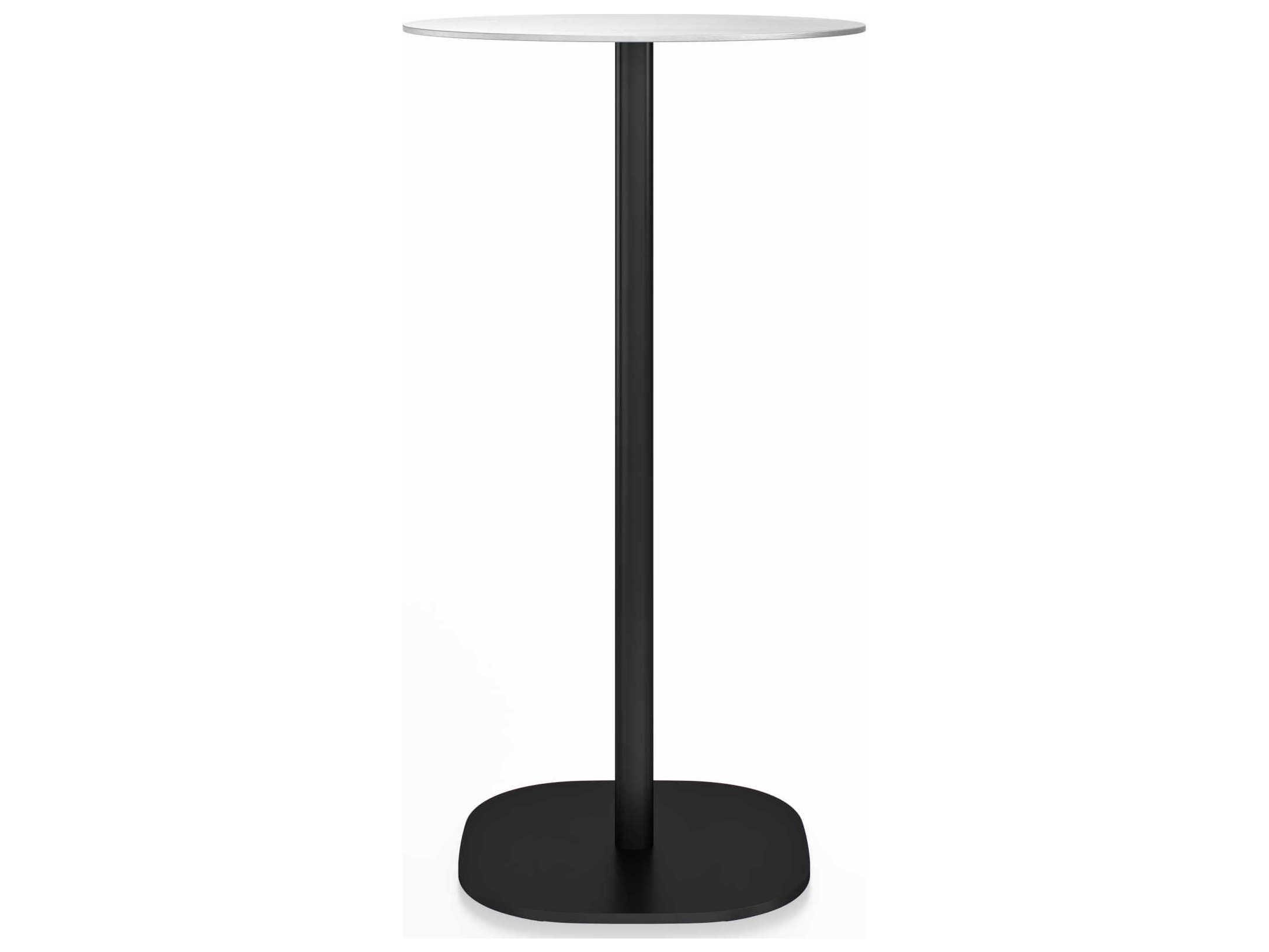 Emeco Flat Base Jasper Morrison Round Wood Bar Table