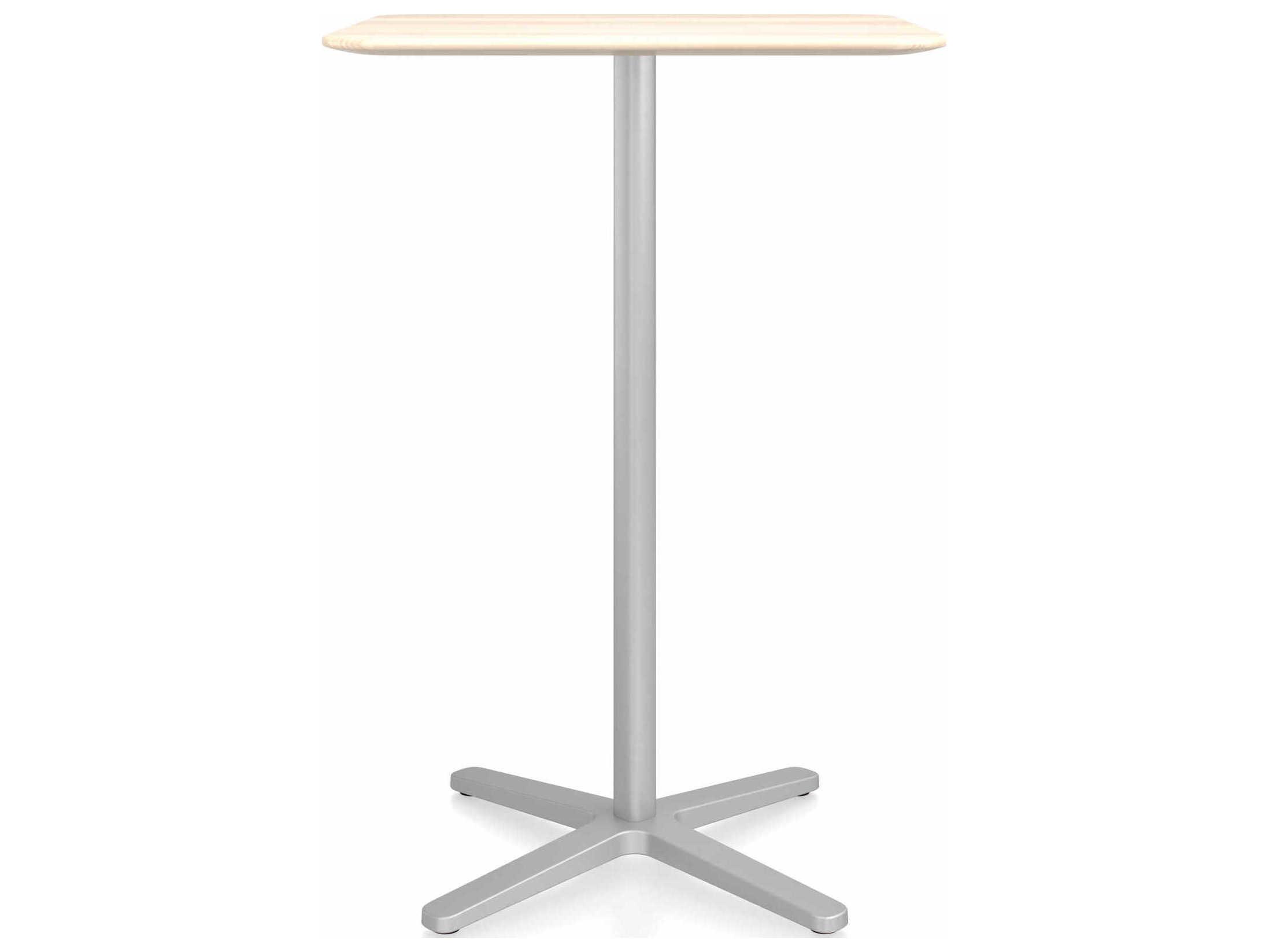 Emeco X Base By Jasper Morrison Square Wood Bar Table