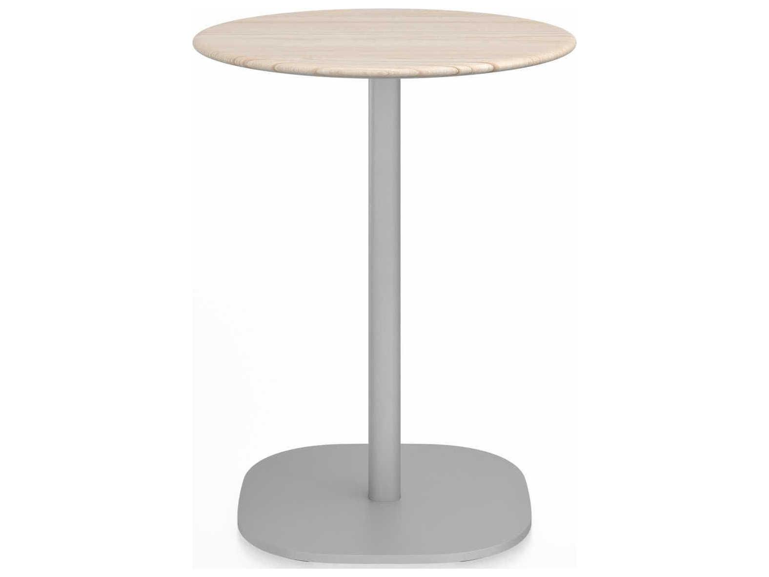 Emeco Table Flat Base By Jasper Morrison Round Wood Dining