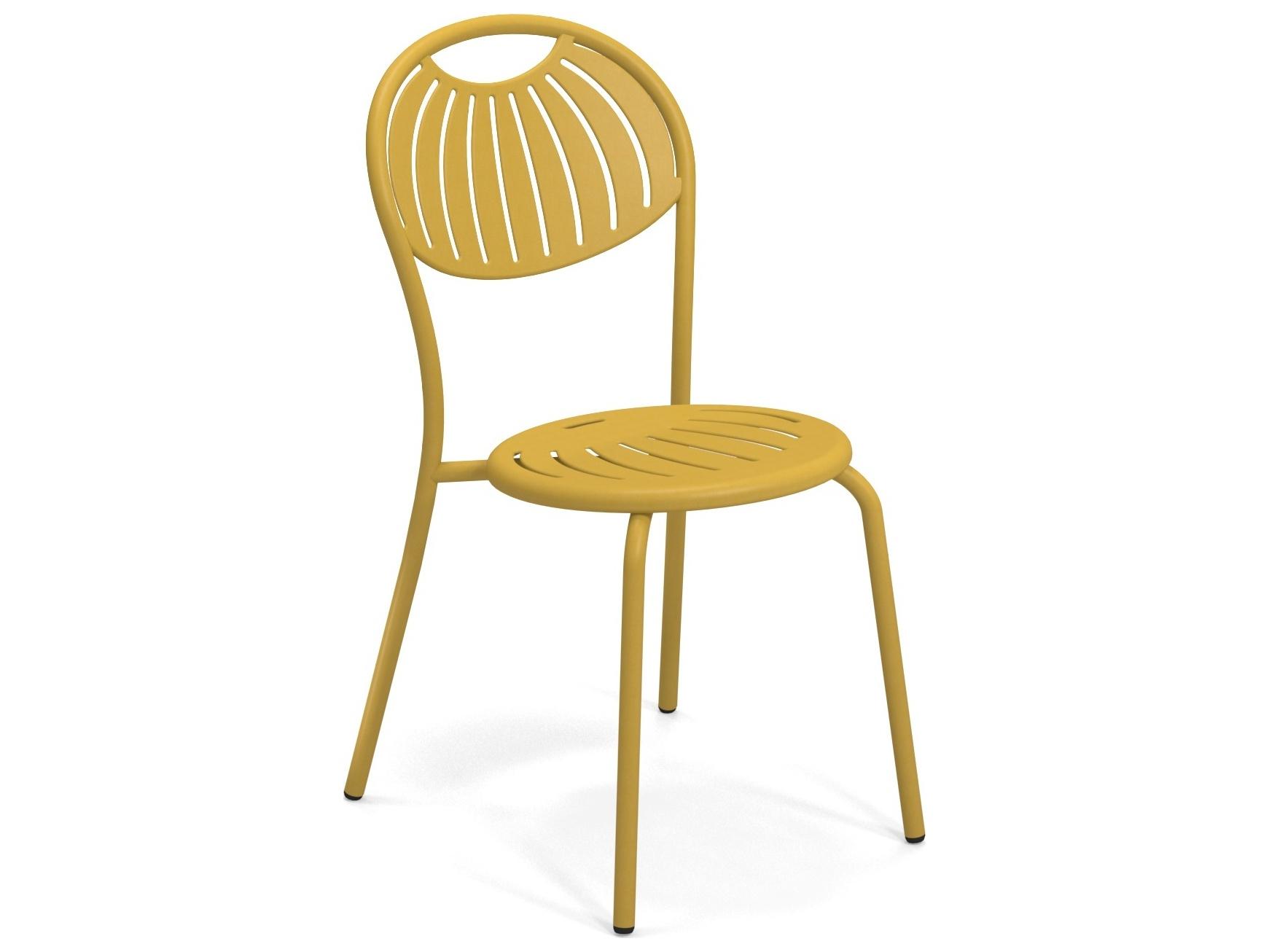 EMU Coupole Steel Stackable Outdoor Patio Dining Side Chair