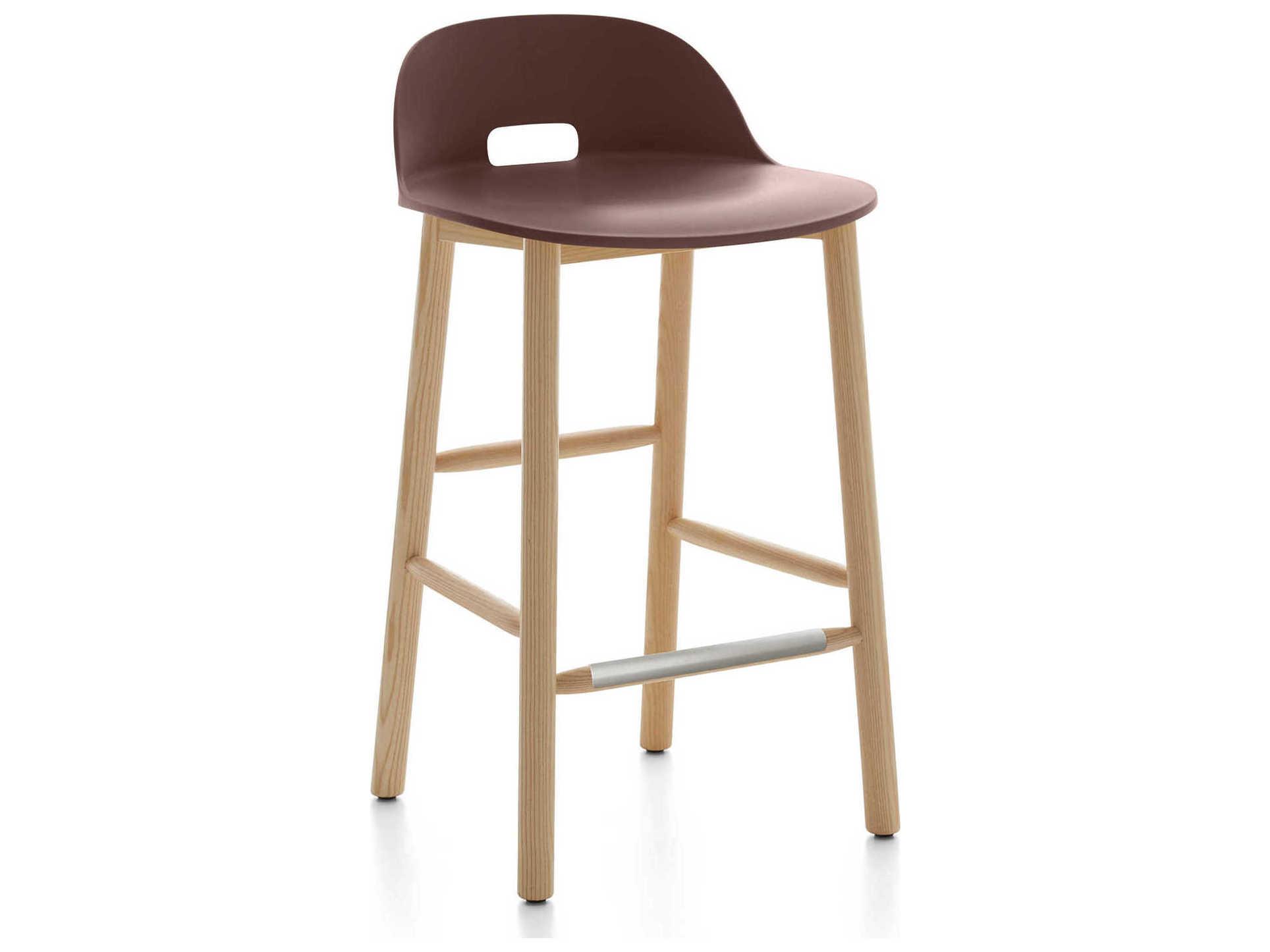 Emeco Alfi By Jasper Morrison Ash Wood Counter Stool