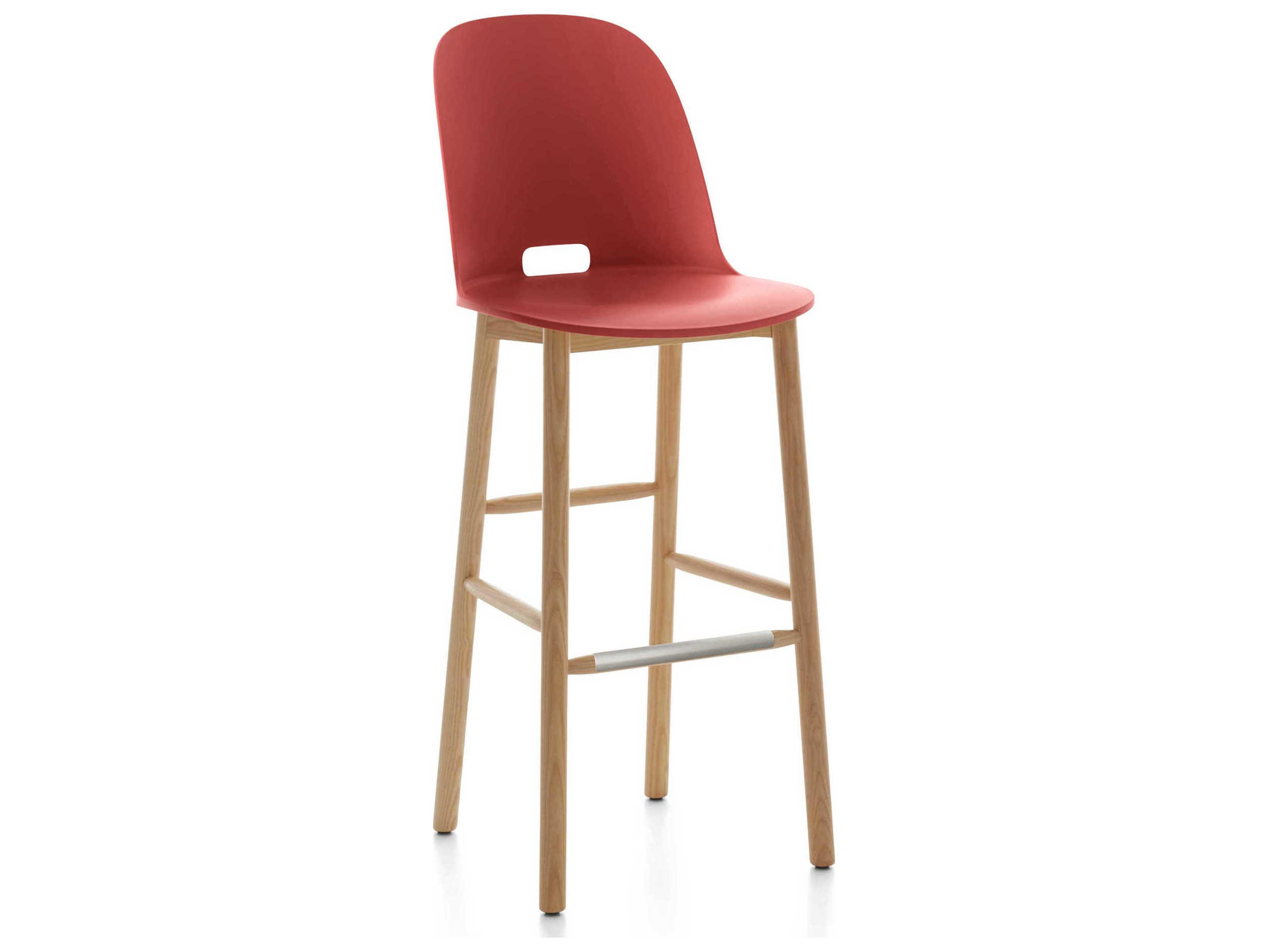 Emeco Alfi By Jasper Morrison Ash Wood Bar Stool