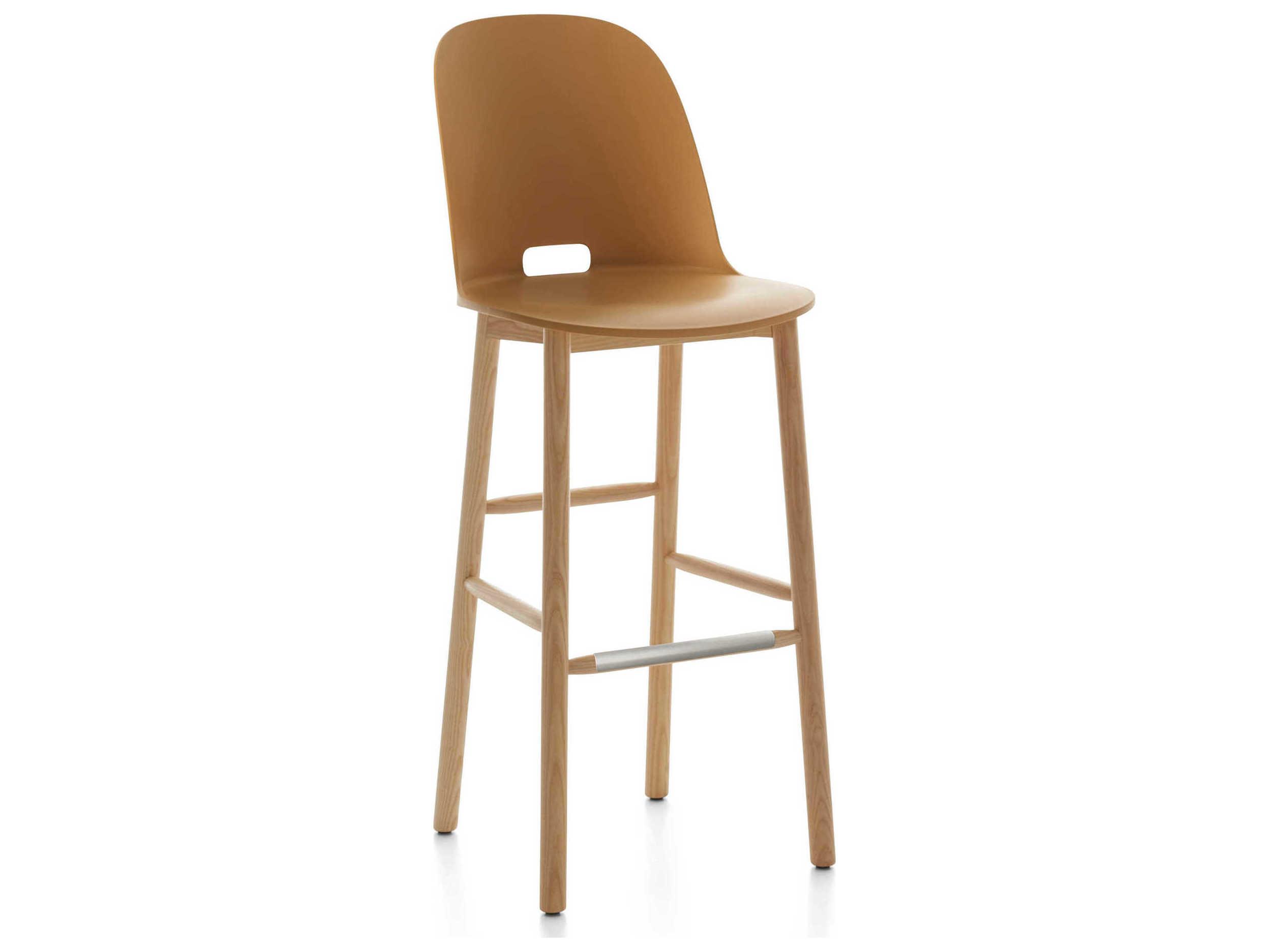 Emeco Alfi By Jasper Morrison Ash Wood Bar Stool