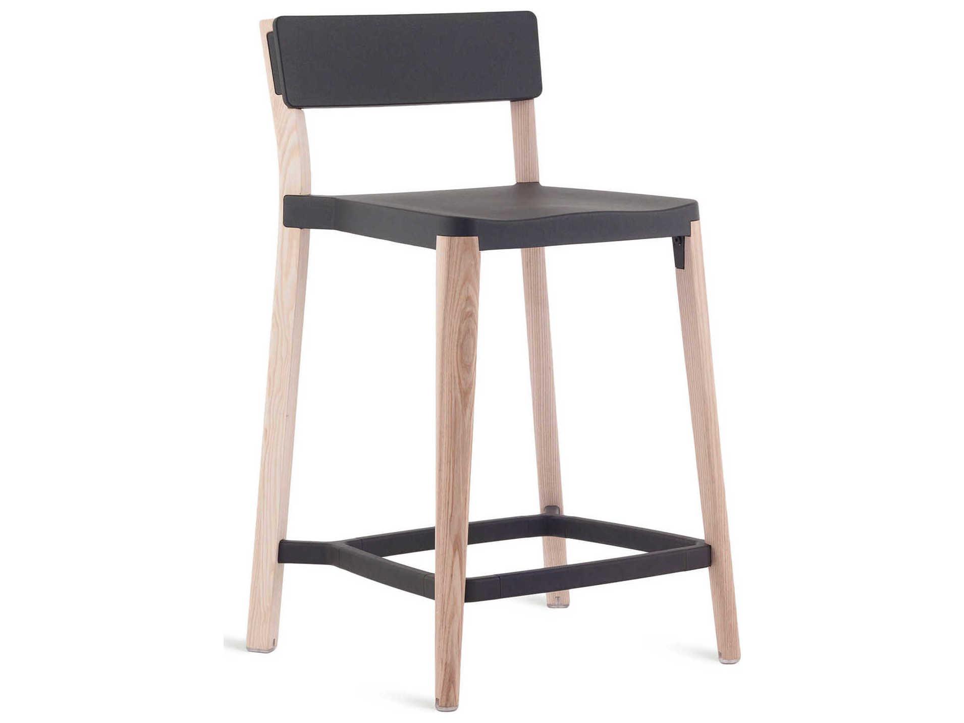 Emeco Lancaster By Michael Young Solid Wood Counter Stool