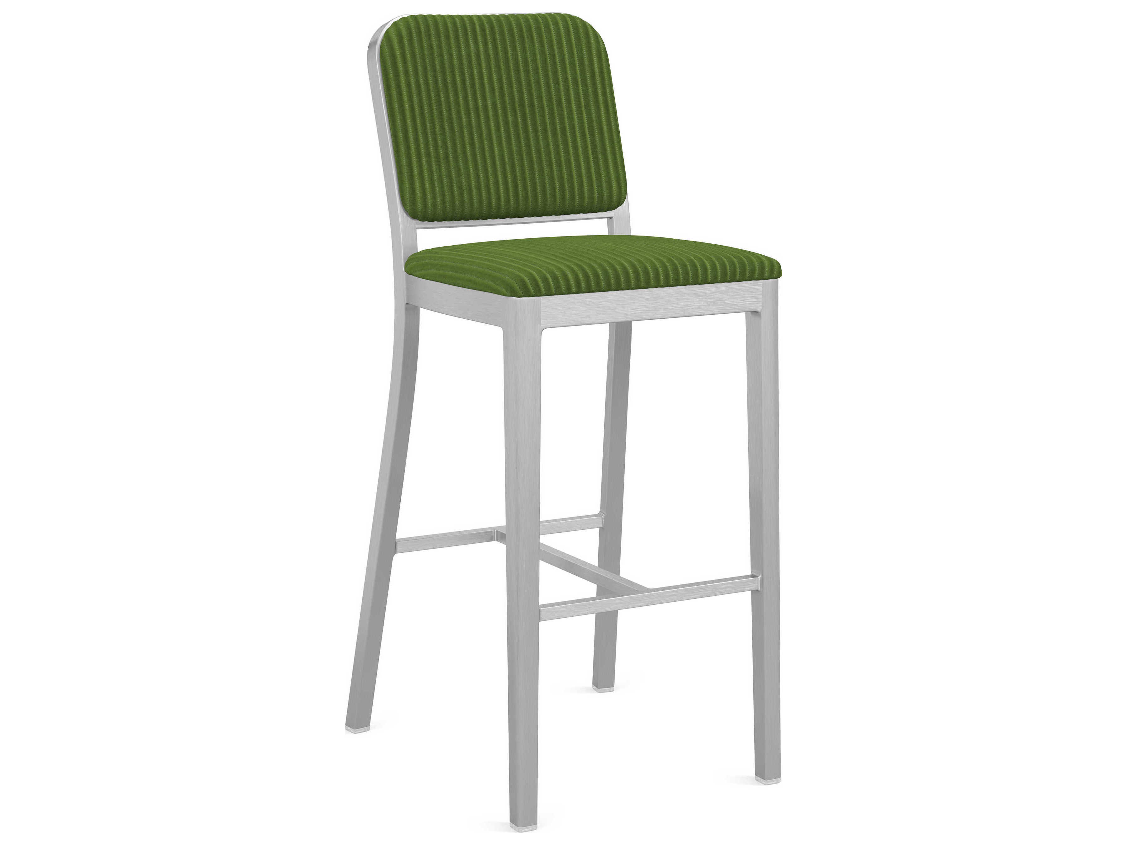 Emeco Navy Officer By Jasper Morrison Upholstered Bar Stool