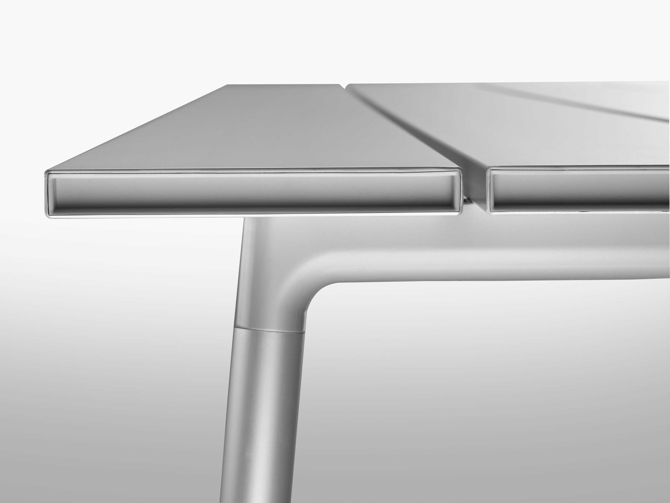 Emeco Run By Sam Hecht And Kim Colin Aluminum Anodized Rectangular Metal Bar Table