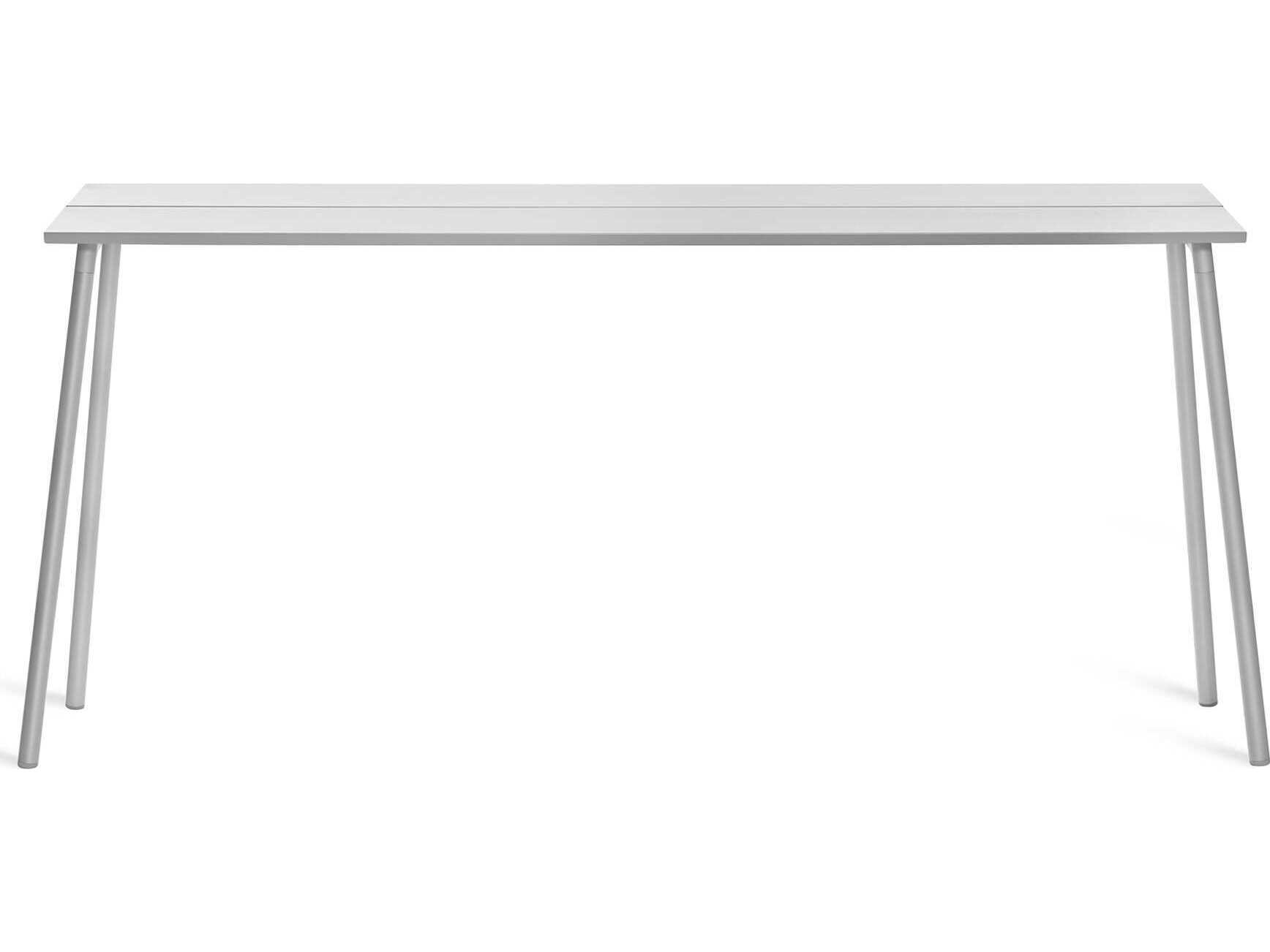 Emeco Run By Sam Hecht And Kim Colin Clear Anodized Rectangular Metal Bar Table