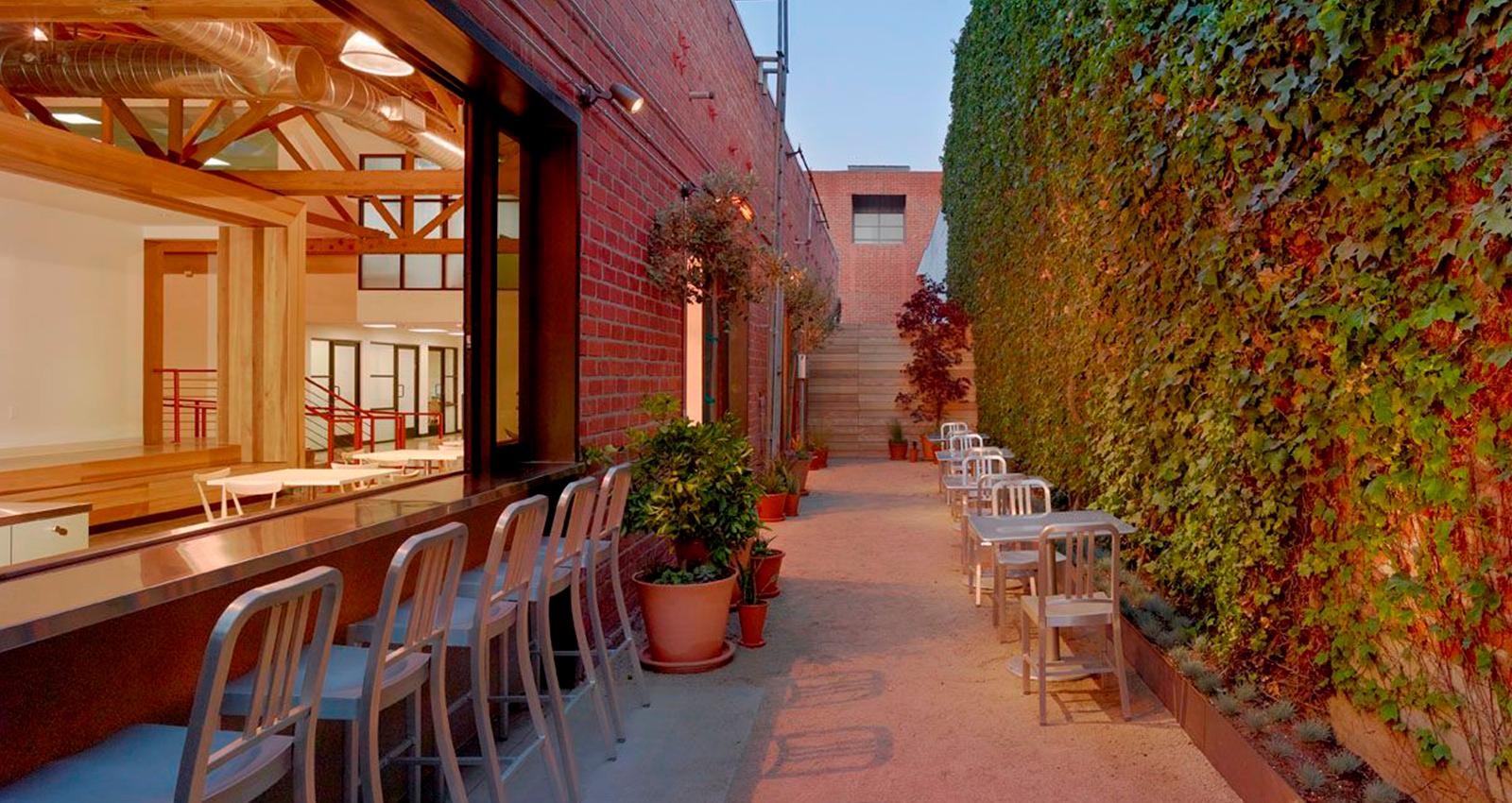 Emeco Outdoor Navy Polished Aluminum Bar Stool