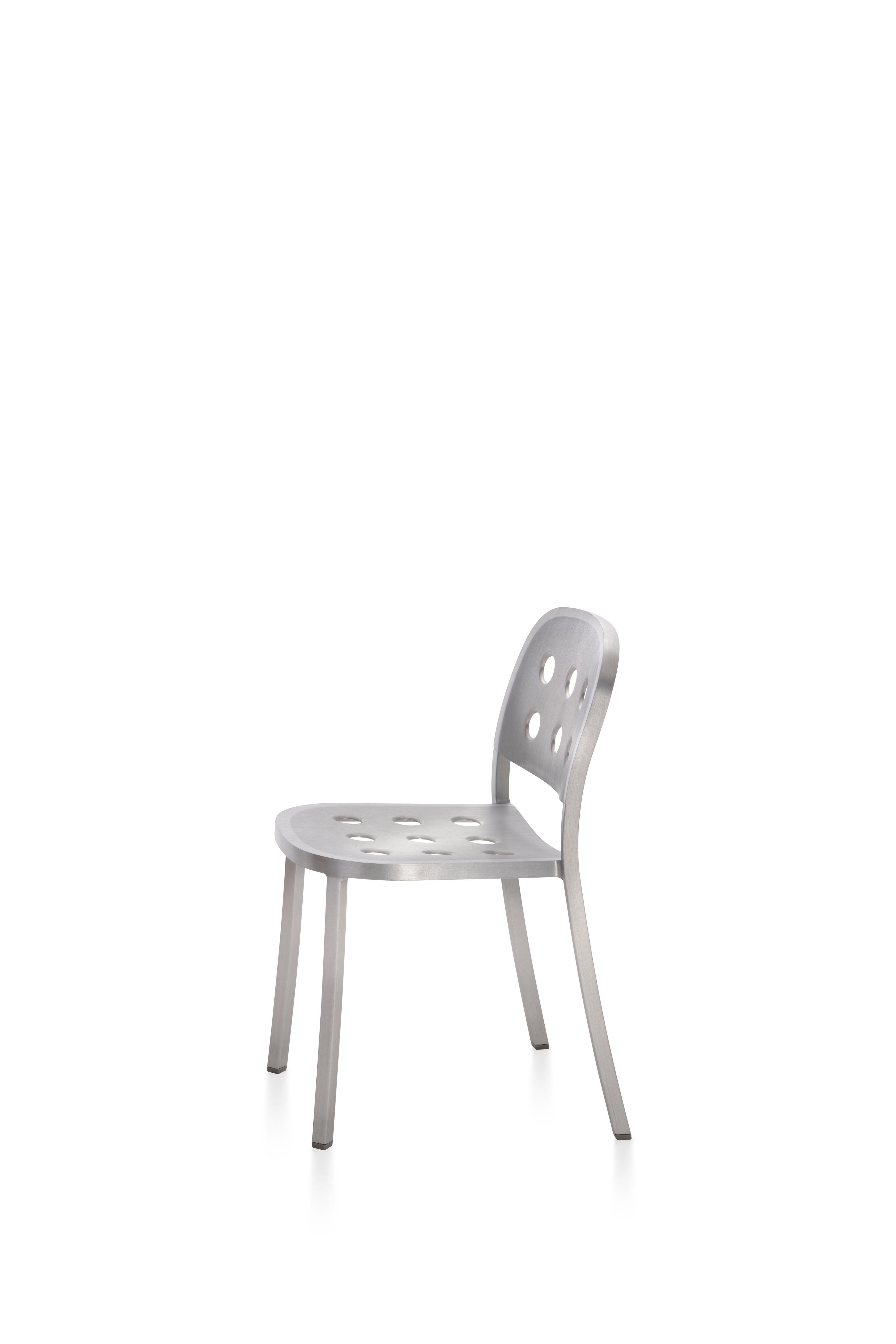 Emeco Outdoor 1 Inch By Jasper Morrison Aluminum Dining Side Chair