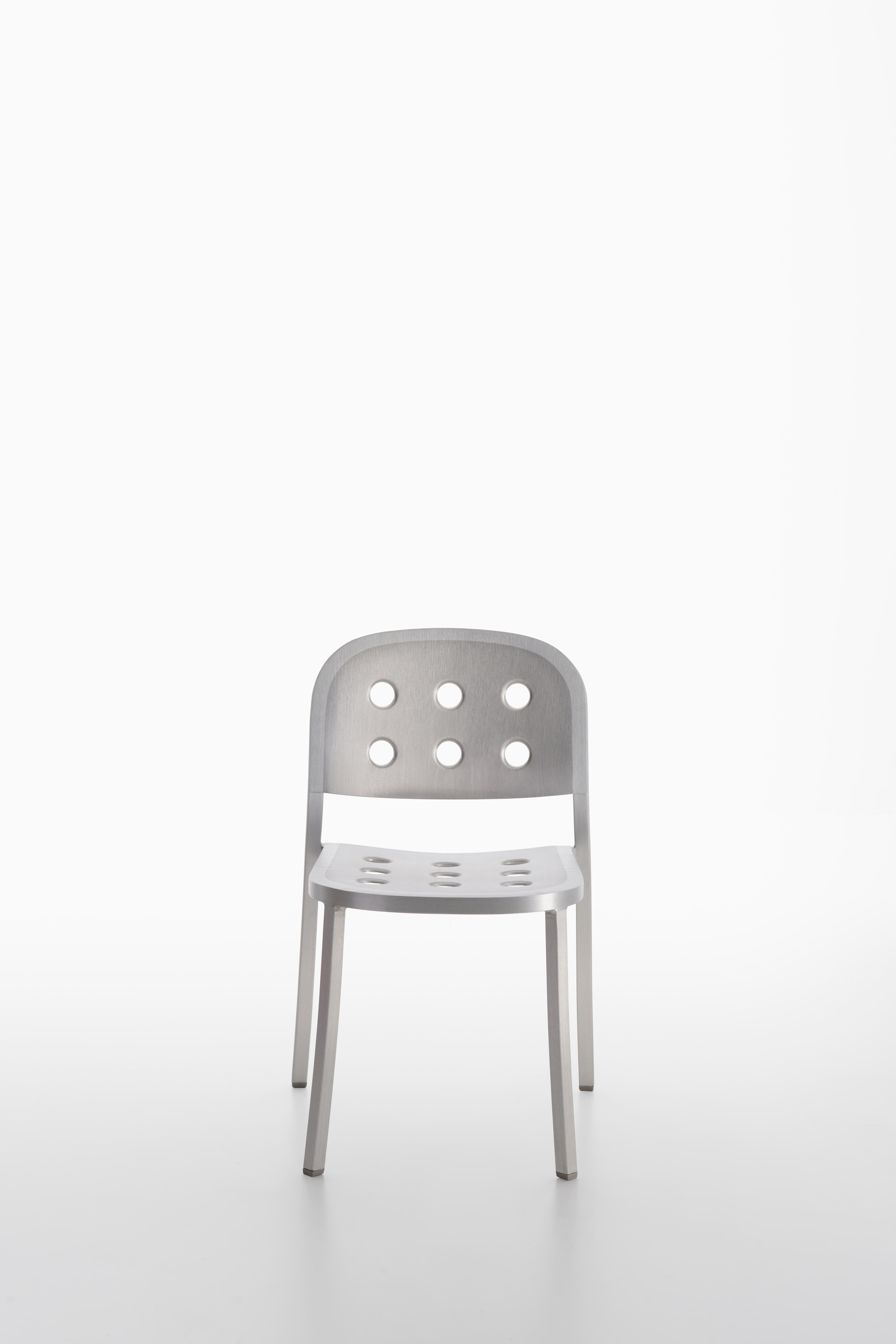 Emeco Outdoor 1 Inch By Jasper Morrison Aluminum Dining Side Chair