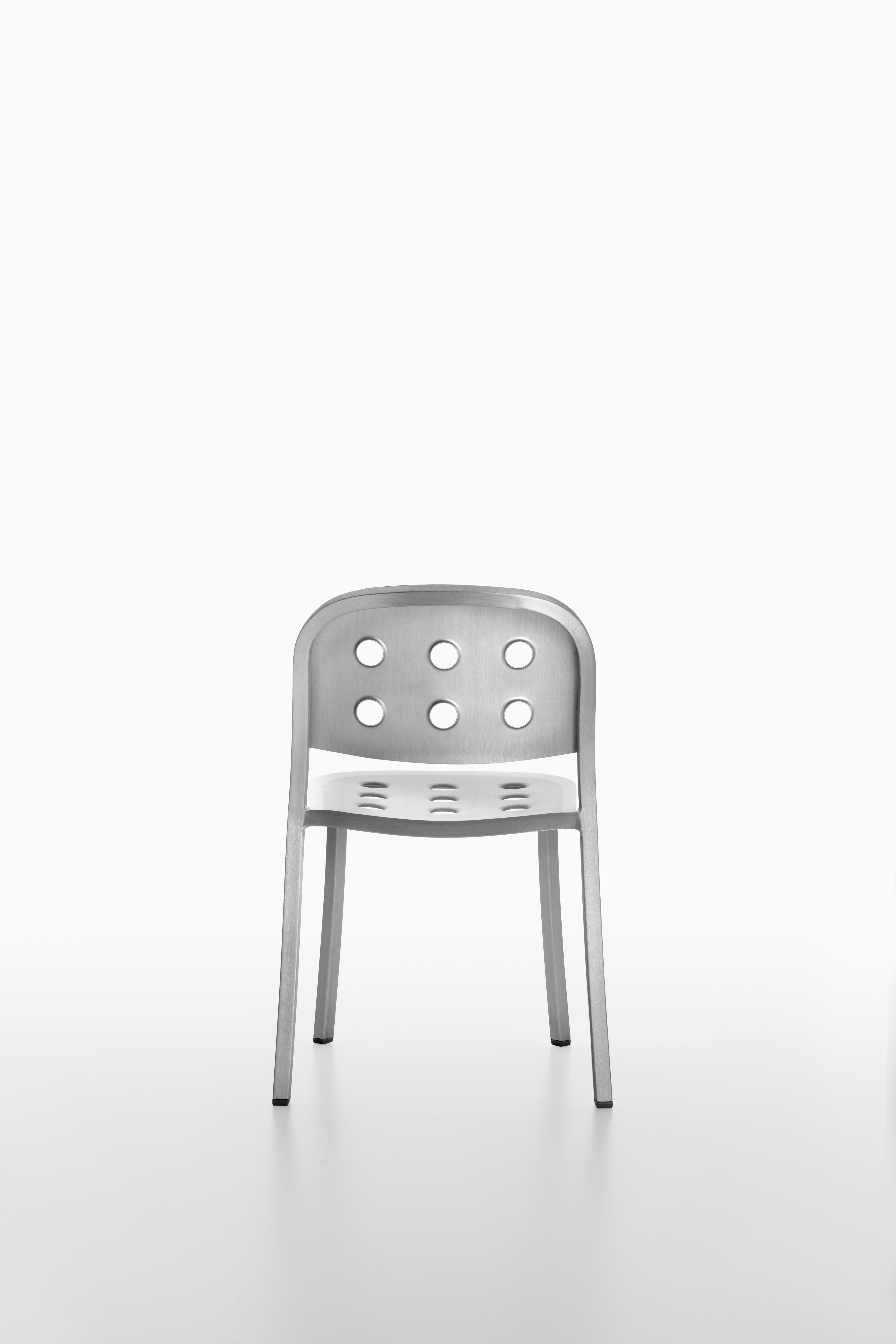 Emeco Outdoor 1 Inch By Jasper Morrison Aluminum Dining Side Chair