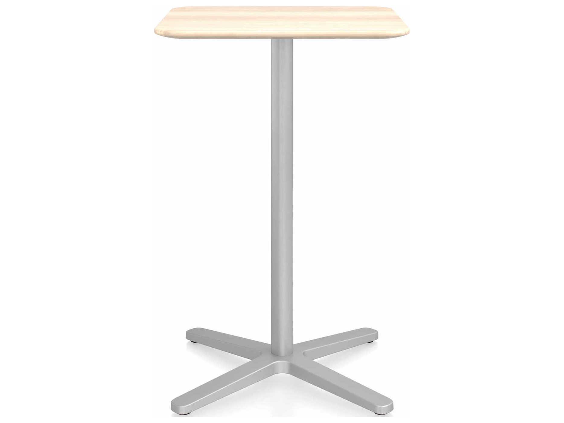 Emeco By Jasper Morrison Rectangular Outdoor Counter Table with X-Base