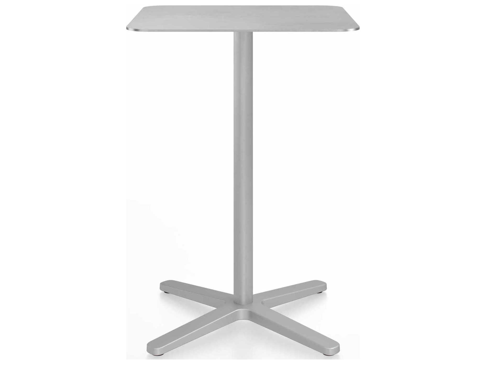 Emeco By Jasper Morrison Rectangular Outdoor Counter Table with X-Base