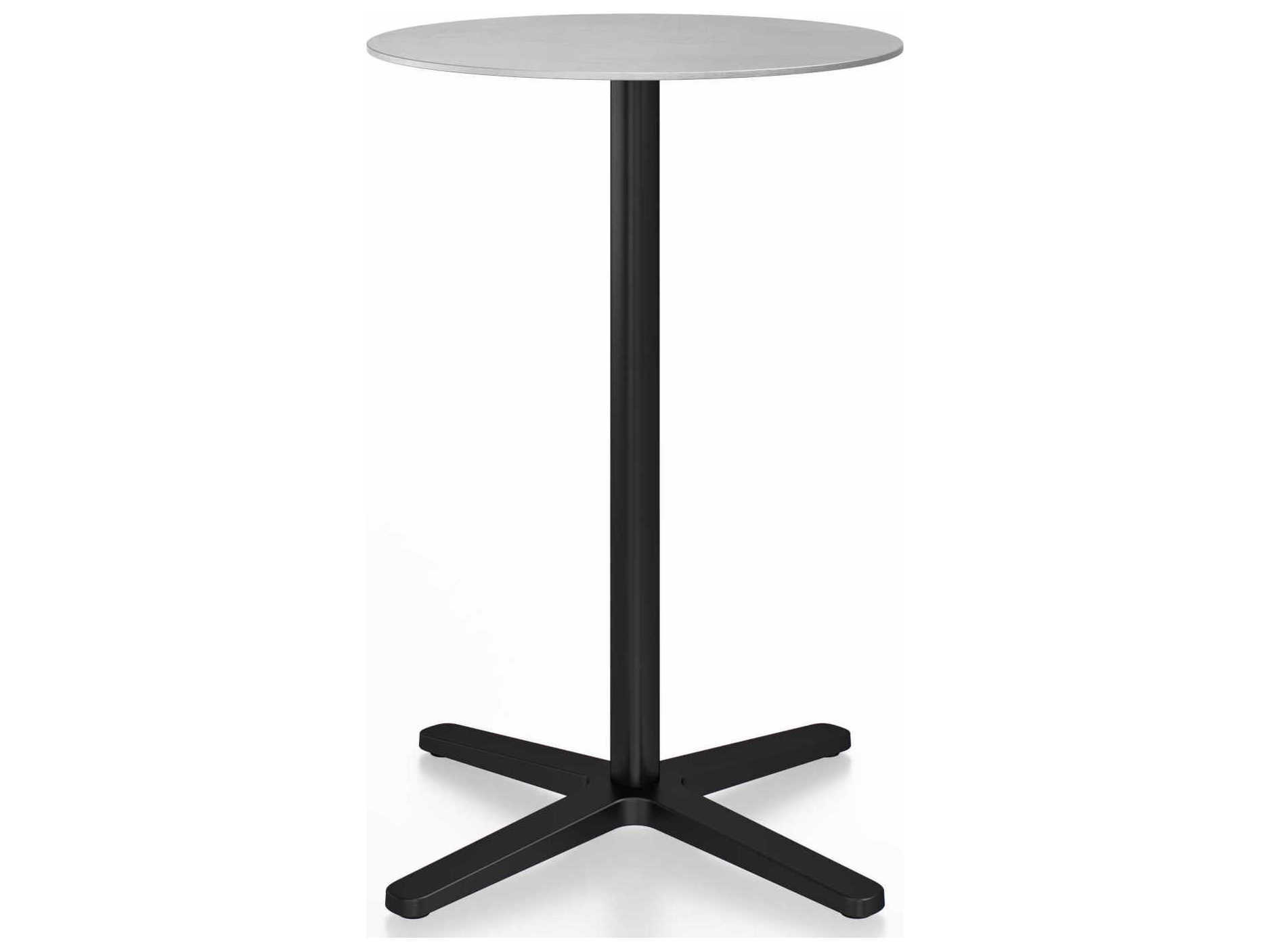 Emeco By Jasper Morrison Round Patio Counter Table with X-Base