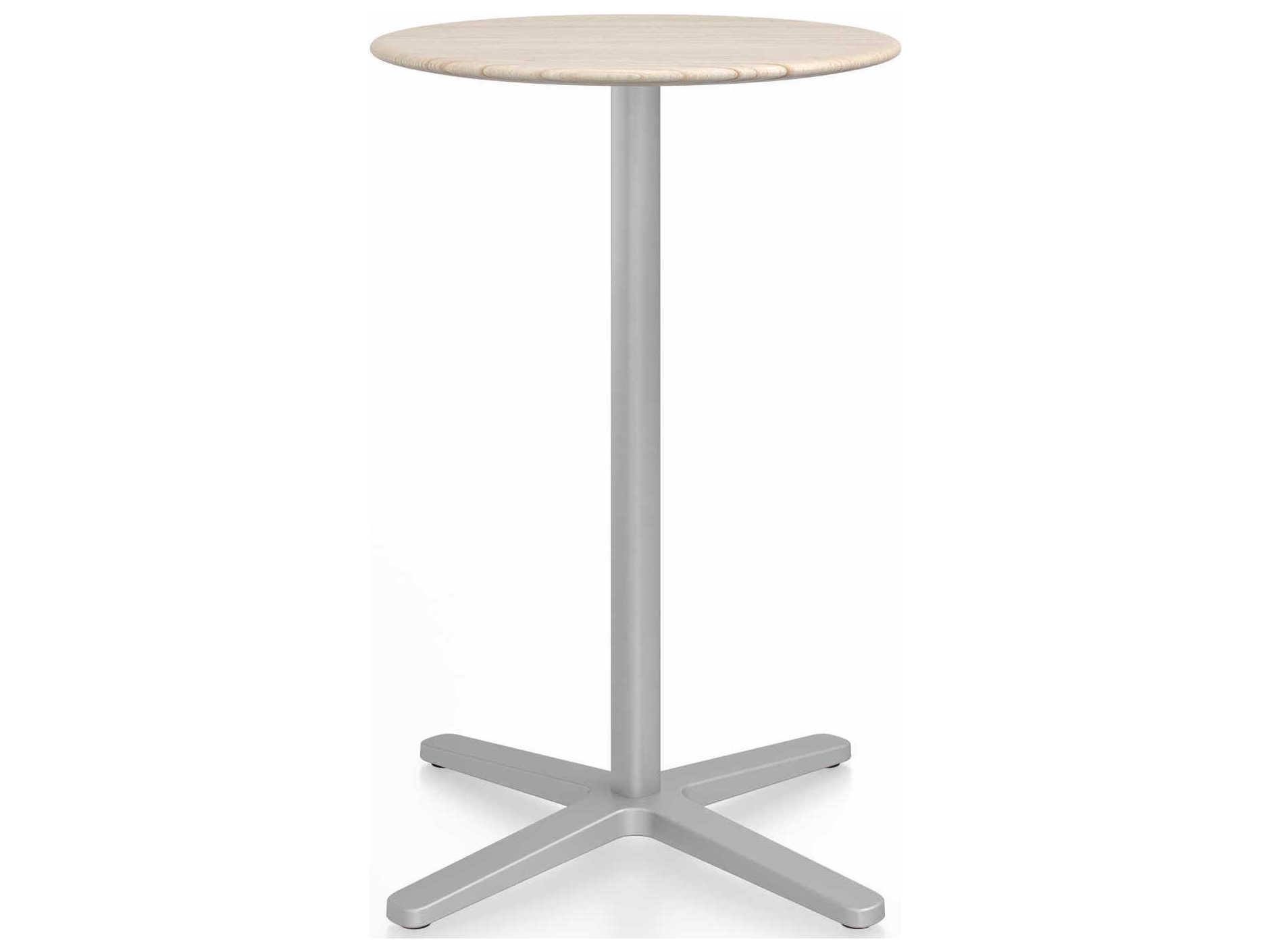Emeco By Jasper Morrison Round Patio Counter Table with X-Base