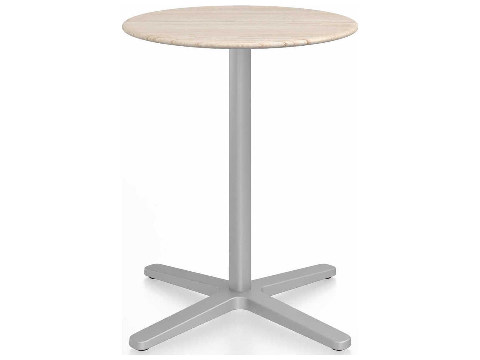 Emeco By Jasper Morrison Round Dining Table with X-Base