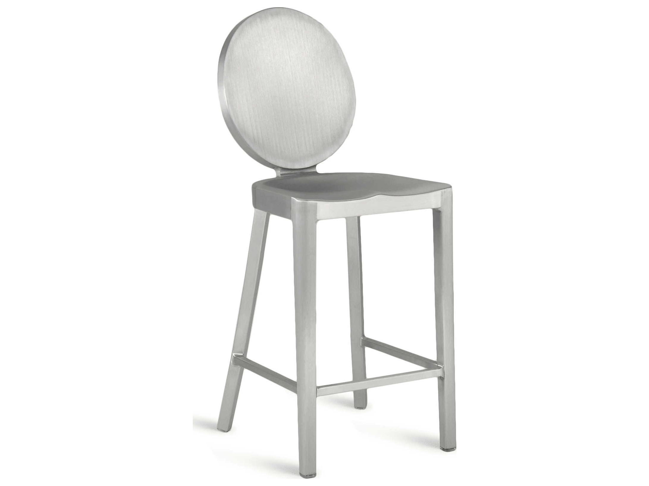 Emeco Outdoor Kong Brushed Aluminum Counter Stool