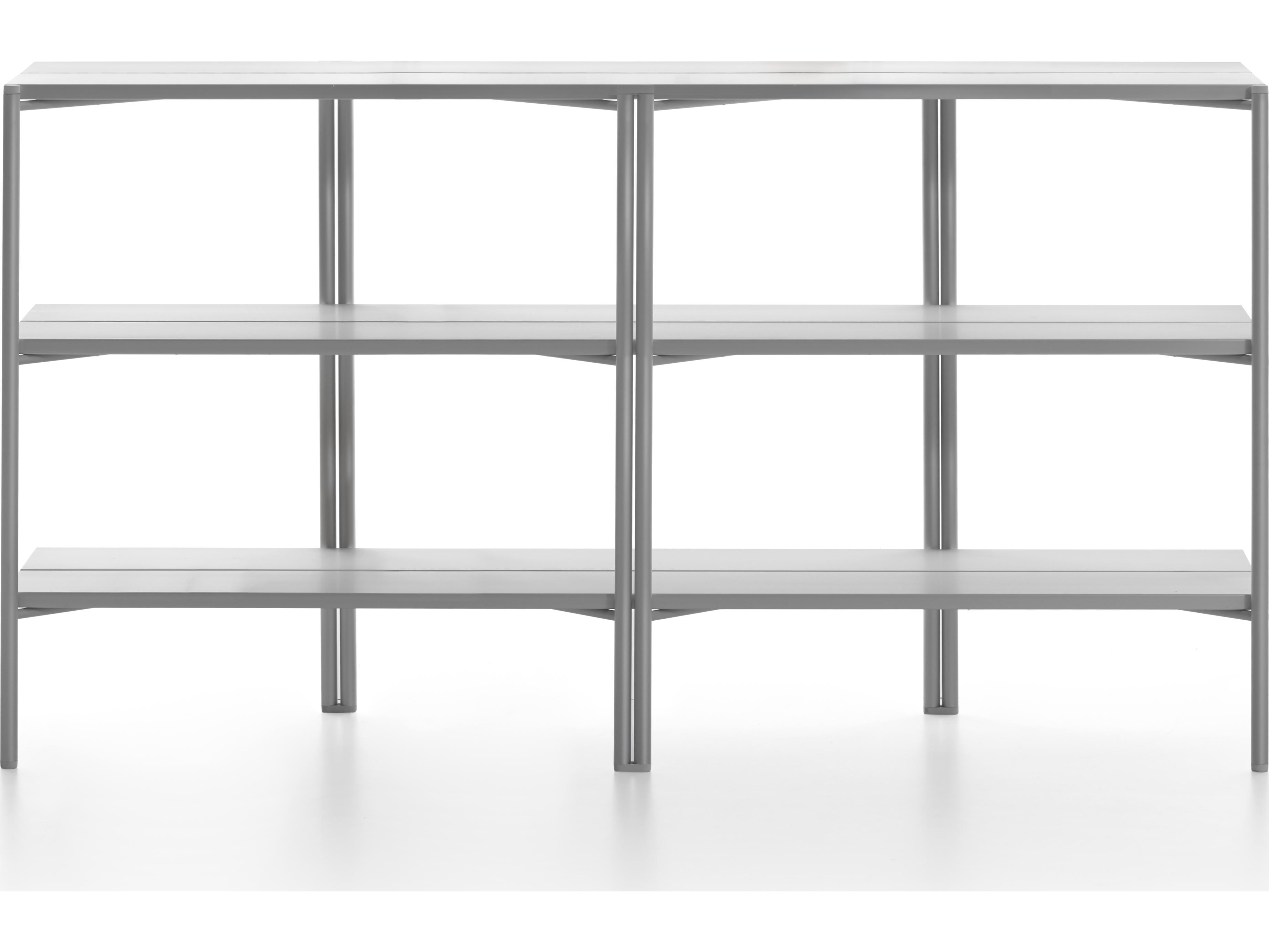 Emeco Outdoor Run By Sam Hecht And Kim Colin Aluminum Clear Anodized Console Table