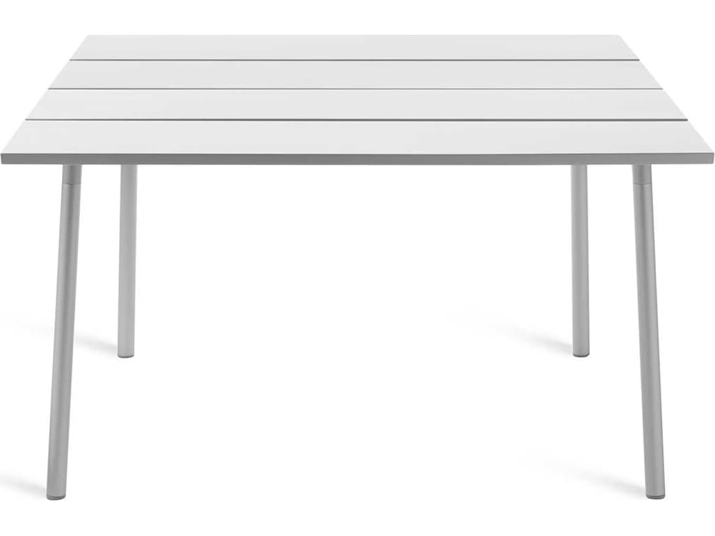 Emeco Outdoor Run By Sam Hecht And Kim Colin Aluminum Clear Anodized Square Dining Table