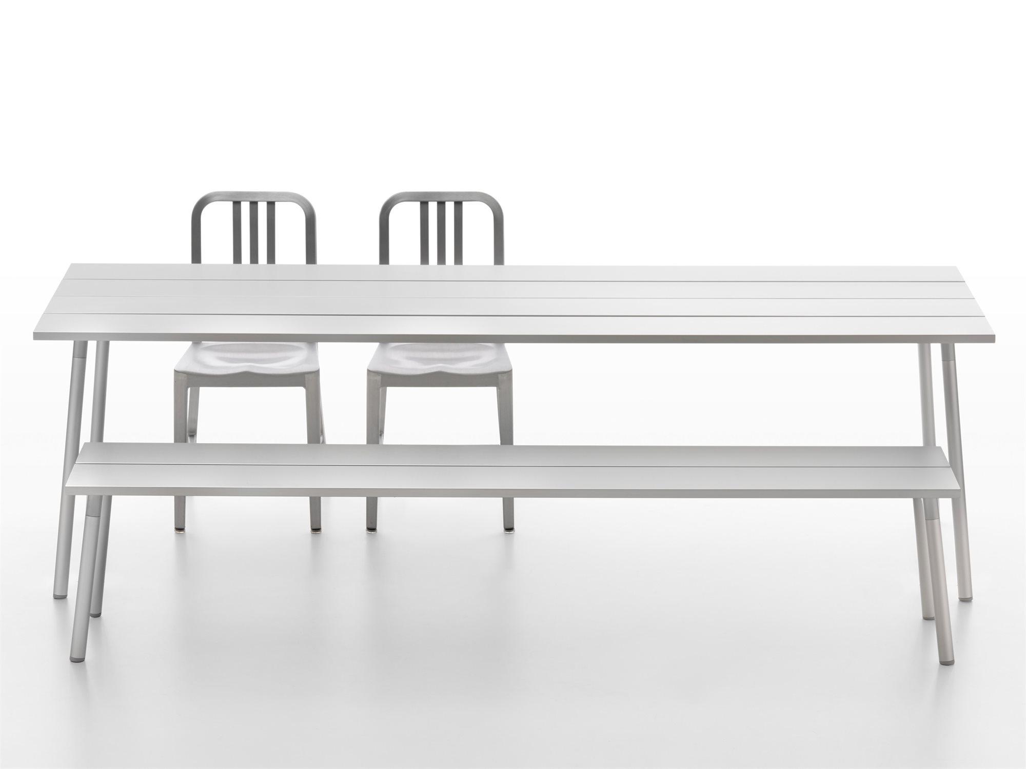 Emeco Outdoor Run By Sam Hecht And Kim Colin Aluminum Casual Patio Dining Set